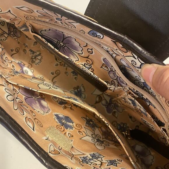 Vintage Brighton Woven Straw Basket Shoulder Handbag Purse Braided Weave Heart - Picture 9 of 11